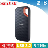 【現折$50 最高回饋3000點】SanDisk E61 2TB 行動固態硬碟