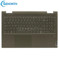 New Palmrest with Backlit Keyboard For Lenovo Yoga 7-15ITL5 15.6" (Moss Green Color) 5CB1A22456