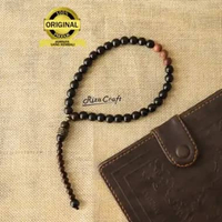 Tasbih Kayu Galih Kelor Hitam Jawa mix Galih Asem Nagasari ASLI Original 33 Butir Mewah by Rizacraft