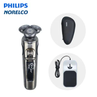 Philips Norelco Electric Shaver series 9000 with accessories, Wet &amp; dry, electric rotation shaver for men, SP9860 Black