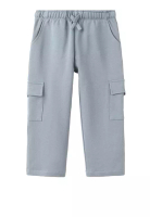 MANGO BABY Cotton Cargo Jogger Pants