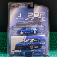 Pop Race X Enigma 1/64 - Pandem Civic EG6 V1.5 (Metallic Blue) diecast car 1:64 Toy