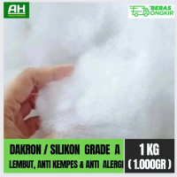 Dakron / Silikon Grade A | 1Kg Harga Grosir Merah Putih Bed