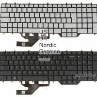 Pey Key RGB Backlit Keyboard for DELL Alienware M17 R3/ R2 Y2019, Area 51m R2 Laptop US UK Nordic LA Spanish Korean White/ Black