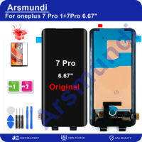 6.67" Original Super Amoled Tested For OnePlus 7 Pro LCD Display Screen+Touch Panel Digitizer For Oneplus 7T Pro McLaren 90HZ