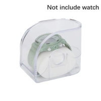1PCS Rectangular Transparent Box Plastic Watch Display Storage Holder Case Adult Children's Smart Watch Protective Box Organizer