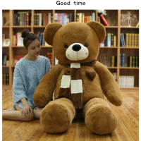 180cm Huge big Tedy bear Birthday Christmas Gift Stuffed Plush animal teddy bear soft toy doll pillow baby adult gift Juguetes