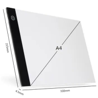 A4/A5 LED Drawing Boards Tracing Board Copy Pads LED Drawing Tablet Plate Art Writing Stepless Dimming
