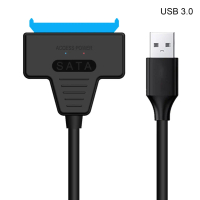 ขั้วต่อคอมพิวเตอร์ไดรฟ์ฮาร์ดดิสก์ SSD HDD, 2.5/3.5 นิ้ว, สาย USB3.0 2.0 ถึง SATA