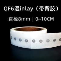 8mm diameter mini UHF RFID sticker 6C RF passive tag 50pcs/Lot