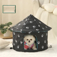 Cat and Dog Nest Outdoor Waterproof Ventilation Breathable and Warm Cat and Dog House Cages Removable and Washable Pet Supplies
