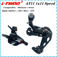 LTWOO AT11 11 Speed MTB Carbon Groupset Mountain Bike Trigger Right Shift Lever Rear Derailleur 52T Cassette For Shimano SRAM