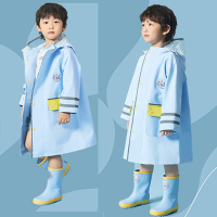 【lemonkid】簡約英倫風純色雨衣-天空藍(兒童雨衣)