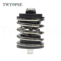 TWTOPSE Bicycle Bike Double Layer Rear Shock For Brompton 3SIXTY Folding Bike Cycling 2 Spring Suspension Rear Shock Alloy Pad