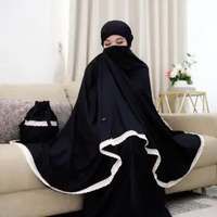 [P R O M O] Katun Polos Renda Bali Jumbo Mukena Dewasa Premium Murah Berkualitas Renda Rajut Berkual