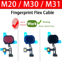 Fingerprint Sensor Keypad Scanner Touch ID Connect Motherboard Home Button Flex Cable For Samsung M20 M30 M31