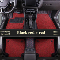 7 seats Custom car mats for Chevrolet Captiva 2008 2009 2010 2011 Waterproof and wear-resistant leather carpet