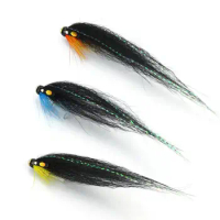 Monkey Loop Bottle Tube Fly Salmon Sea Trout Flies Three Patterns Selection(12-pack)
