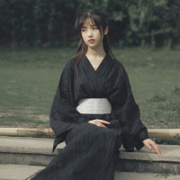 日式和服(男) 日本山本風格傳統型和服浴袍武士長袍男女情侶款服裝日式浴衣cos『XY20375』