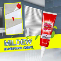Wall Mold Mildew Remover Cleaner Caulk Gel Pool Tile Gap Spot Mold Remover Washing Machine Bathroom Mildew Gel 20G remover gel