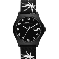 Marc by Marc Jacobs Jimmy 熱帶棕櫚時尚腕錶-黑/42mm