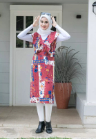 Ellysa Ellysa Midi Dress Korea Style Ala Homedress Viral A Maroon