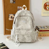 全城熱賣 - 背包女新款初中學生高中生大學生雙肩包女生通勤韓系書包白色-不帶掛件