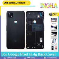 Original Back Battery Cover For Google Pixel 4A 4G Back Cover Door Housing Rear Case For Google Pixel 4A Battery Cover Replace