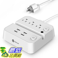 【美國代購】iClever BoostStrip電源板| USB充電器 4個USB + 3個AC插座 - 白色