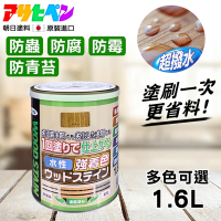 【日本Asahipen】新水性室內外護木漆 1.6L
