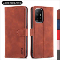 Card Holder Wallet Case for OPPO A93 5G / OPPO A74 5G Pu Leather Case Flip Holster Phone Cover capa fundas Coque