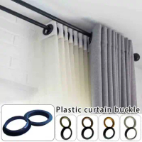 30pairs 42mm Eyelet Curtain Grommet Ring Home Curtain Accessories DIY Manual Installation Roman Rod Blind Curtain Plastic Ring