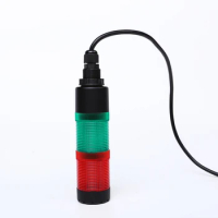 ELEWIND 40mm LED Signal Tower Incontinous Light or Continous Light With Buzzer(YWJD-40A/D/2/RG/24V to 220V)