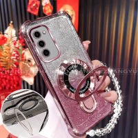 Sarung Telefon, untuk Samsung A02S dan A03S, dengan Pendakap Pengecasan Wayarles berbentuk U, Kalis