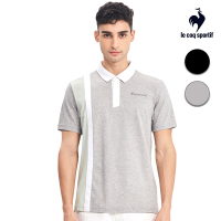 法國公雞牌不對稱拼接經典短袖POLO衫 男款 二色 LWR21342