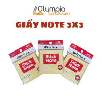 Set 100 tờ giấy ghi nhớ note hình vuông màu vàng - giấy note ghi chú  Set 100 Nhãn Dán Ghi Chú Màu 7