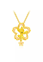 CHOW TAI FOOK Jewellery CHOW TAI FOOK Disney Classics Collection 999 Pure Gold Pendant - Cherry Blossom Bambi R29278