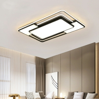 led吸頂燈客廳燈現代簡約大氣長方形創意燈飾臥室燈新款燈具