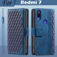 For Xiaomi Redmi 7 Case Magentic Wallet Cover Flip Leather Card Holder Case for Redmi 7 Cover Redmi 7 Phone Case Redmi7 Etui