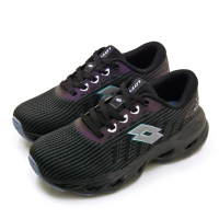 【LOTTO】女 專業奔速風動慢跑鞋 AIRFLOW 5+系列(黑灰紫 5290)