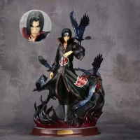 Uchiha Naruto Itachi Akatsuki Dual Head Interchangeable Figure Ornament Collections