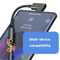 Universal Type C to 3.5mm Headphone Converter Cable USB C to 3.5mm Wired Headphone Adapter Cable For Phone Laptop Tablet
