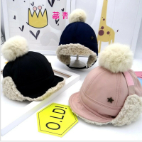 【MOMO 媽咪小舖】台灣出貨 兒童帽子冬季加絨加厚護耳帽金屬五星雷 鋒帽