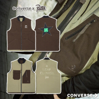 CONVERSE 雙面背心 Converse x Patta Four-Leaf Clover 男款 棕 綠 聯名(10024665A01)