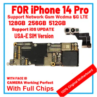 American LL/A E-SIM Version Logic Main Board For iPhone 14 Pro 128G 256G 512G Clean iCloud Motherboard Full Chips Mainboard