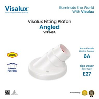 Visalux Fitting Plafon Angled E27 6A - Fitting Lampu Duduk Miring (VFP649A)