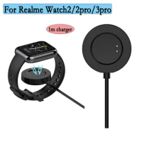 1M USB Cable Charging Data Charger For Realme Watch 2/2pro/3pro Smart Watch Magnetic Power Adapter Accessories