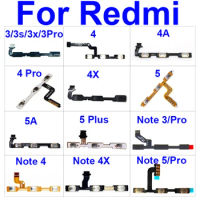 Power &amp; Volume Side Button Flex Cable For Xiaomi Redmi Note 3 4 4X 5A 5 Pro For Redmi 3 3X 3S 4 Pro 4A 4X 5A 5 Plus Repair Parts