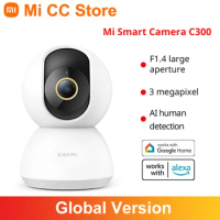 Global Version Xiaomi 360° Home Security Camera C300 Super Clear F1.4 Large Aperture AI Human Detection 2K Image Mi Camera