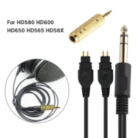 Headset Cable with 3.5mm Plug for Sennheiser HD580 HD600 HD650 HD565 Headset Cord Replacement Reliable Performances